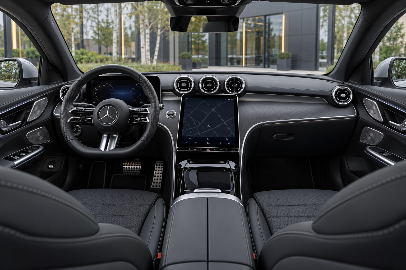 Mercedes-Benz C300e Estate — cockpit