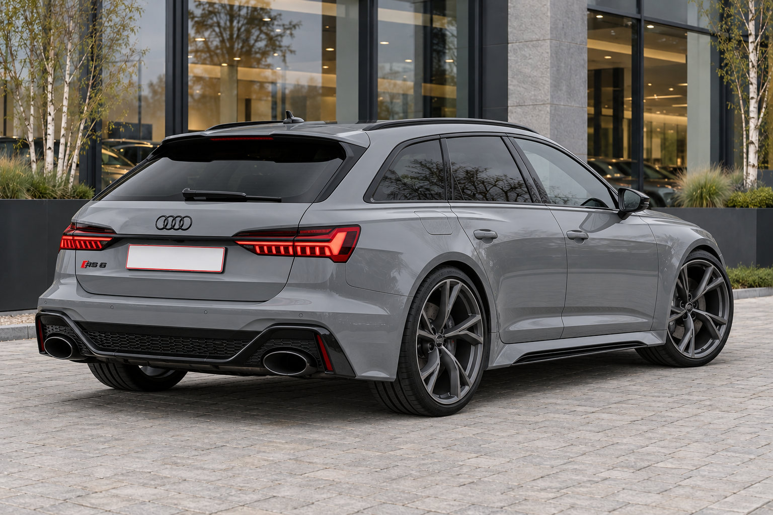 Audi RS6 Avant — rear three-quarter view