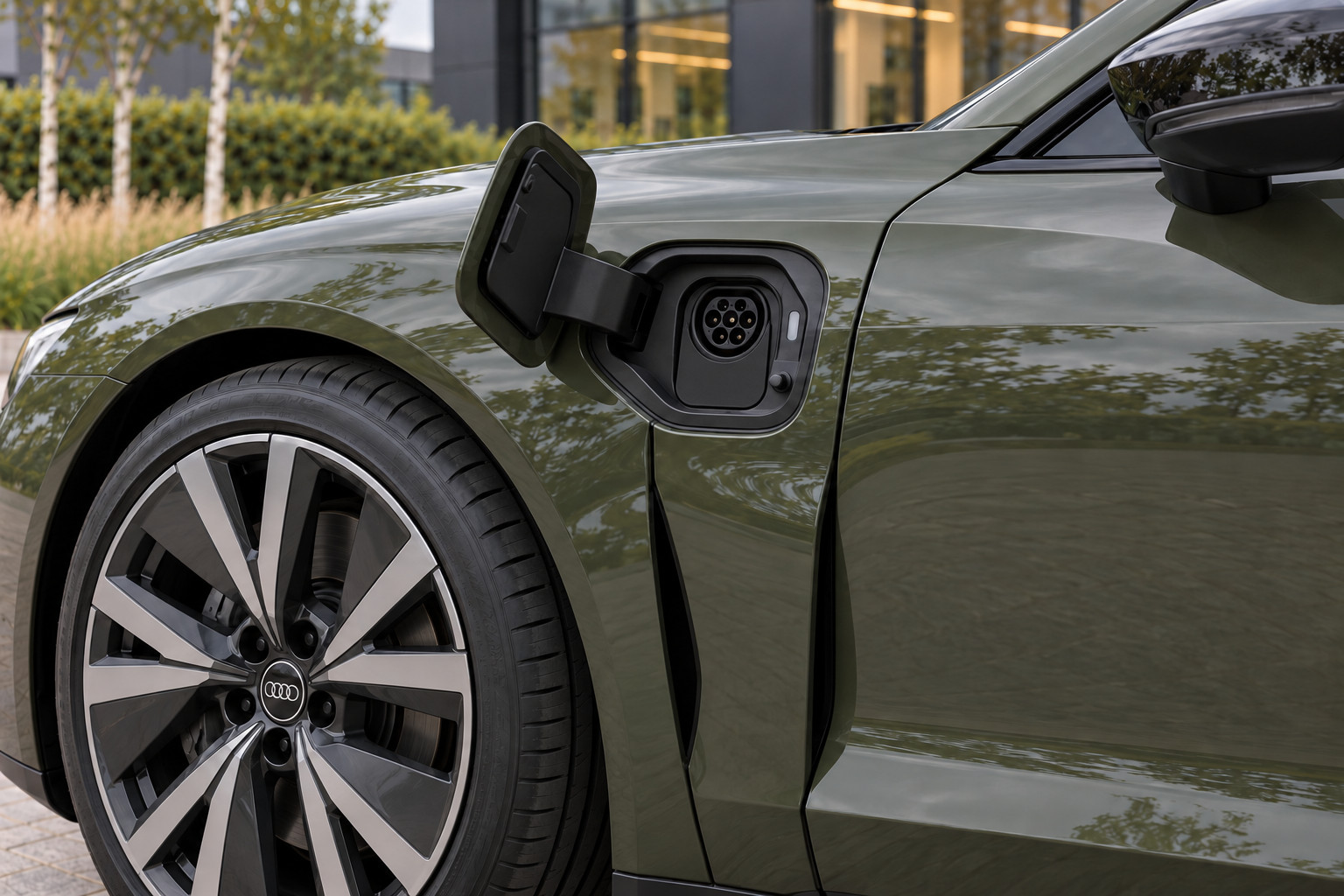 Audi e-tron GT quattro — charging port