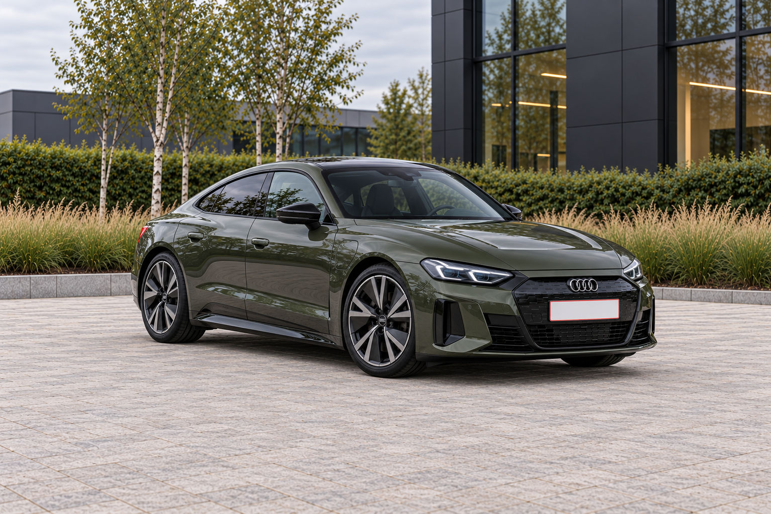 Audi e-tron GT quattro — front three-quarter view