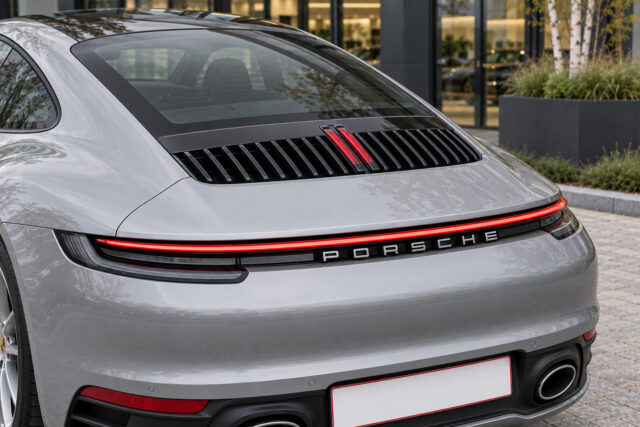 Porsche 911 Carrera — rear light bar and engine grille