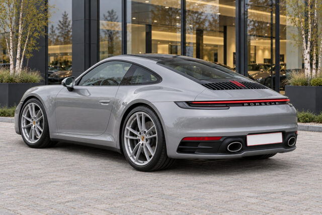 Porsche 911 Carrera — rear three-quarter view