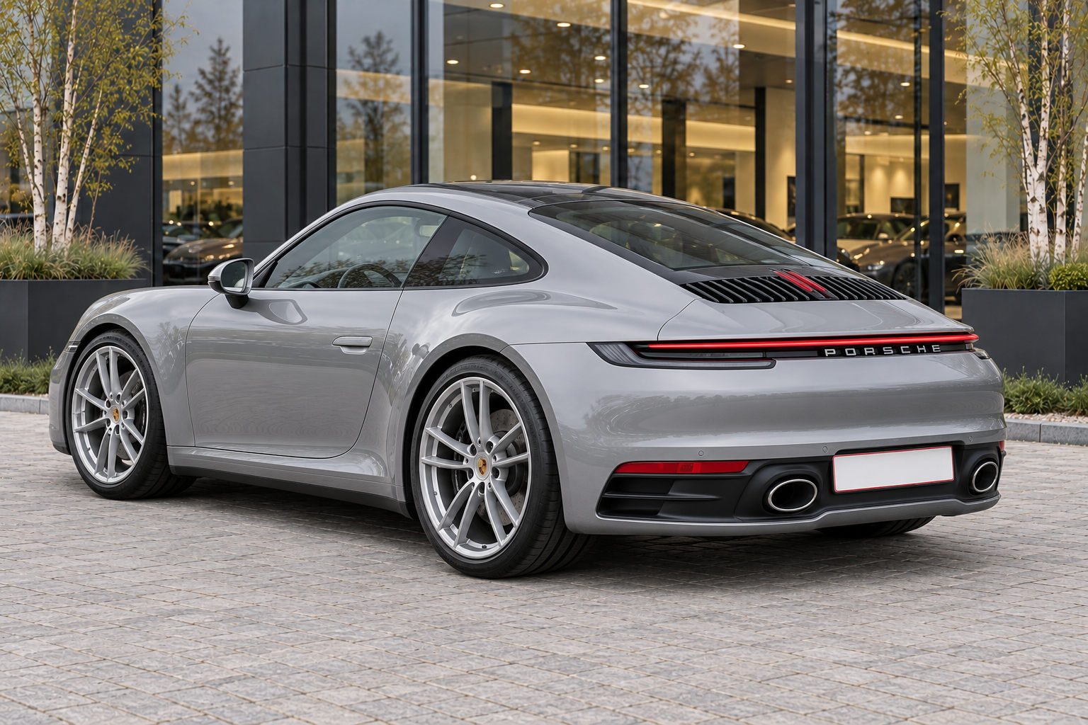 Porsche 911 Carrera — rear three-quarter view