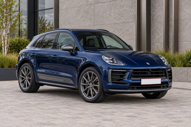 Porsche Macan T — front three-quarter view