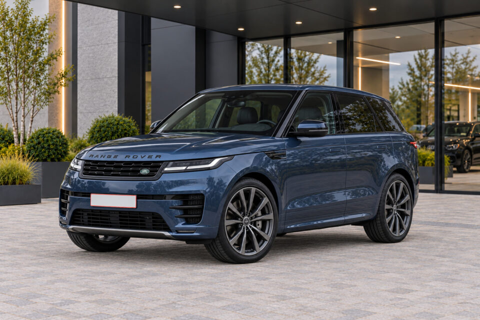 Range Rover Sport P440e — front three-quarter view