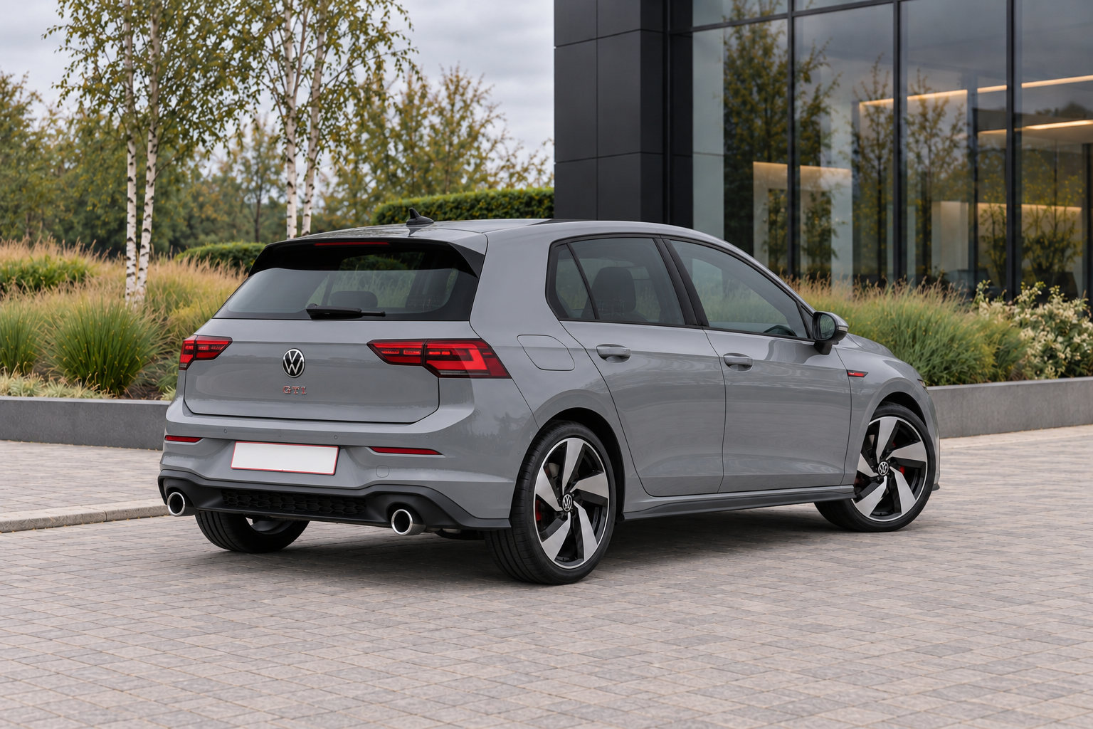 Volkswagen Golf GTI — rear three-quarter view