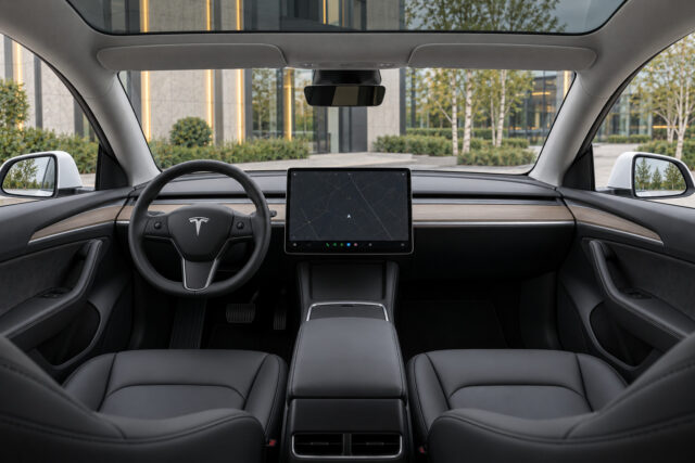 Tesla Model Y Long Range — cockpit