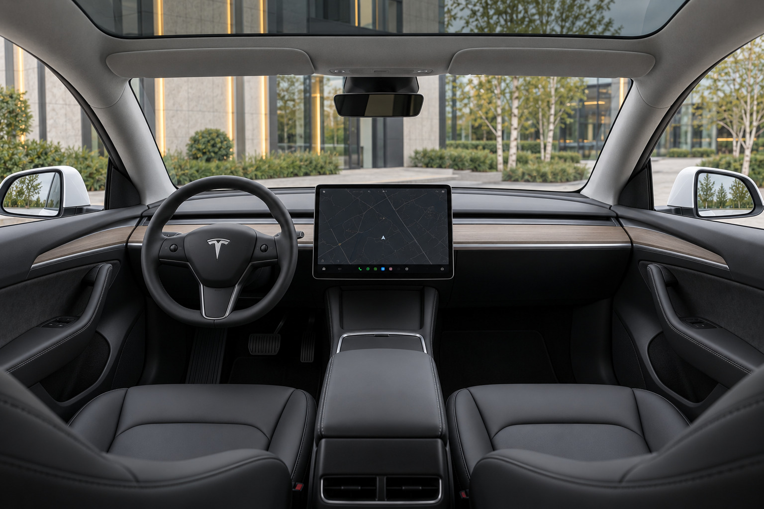 Tesla Model Y Long Range — cockpit